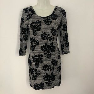 Velvet Floral Dress
